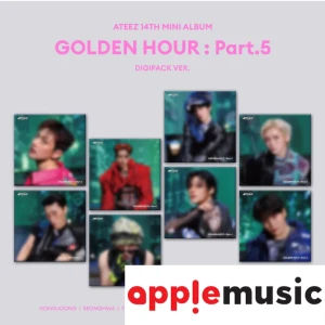 [ATEEZ] 14th Mini Album 'GOLDEN HOUR: Part.5' (DIGIPACK ver.) (+ applemusic POB)
