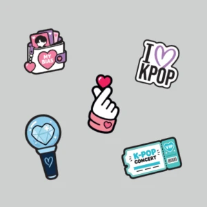 KPOP Charms – zestaw 5 przypinek do Crocsów