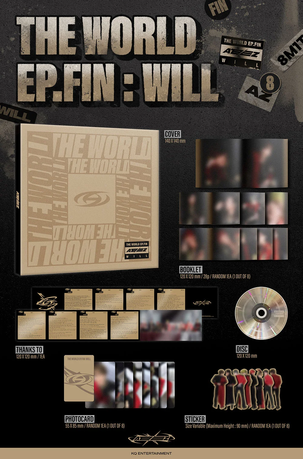 ateez the world ep fin will digipack zawartość