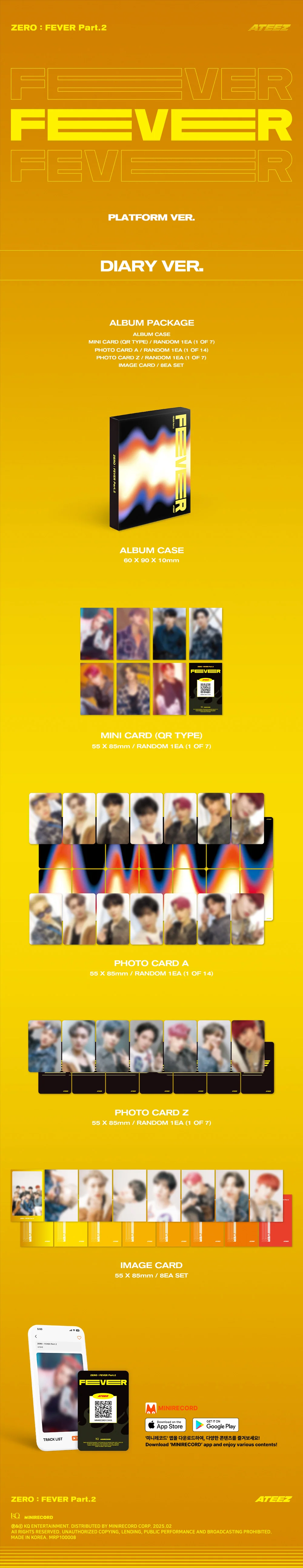 ateez zero fever part 2 platfrom diary ver zawartość