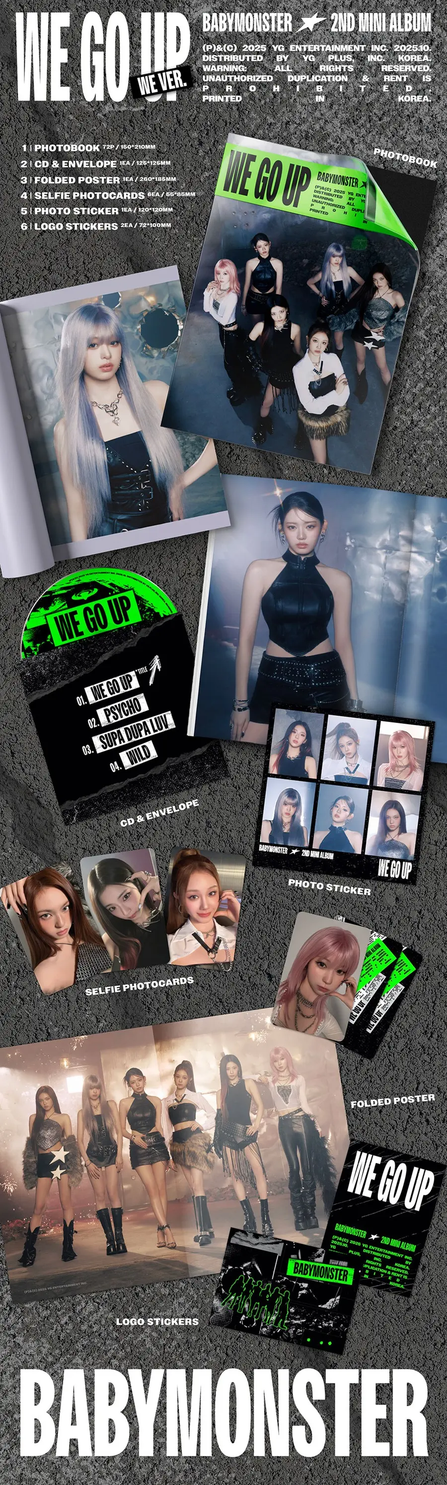 babymonster-2nd-mini-album-we-go-up-we-ver-zawartosc