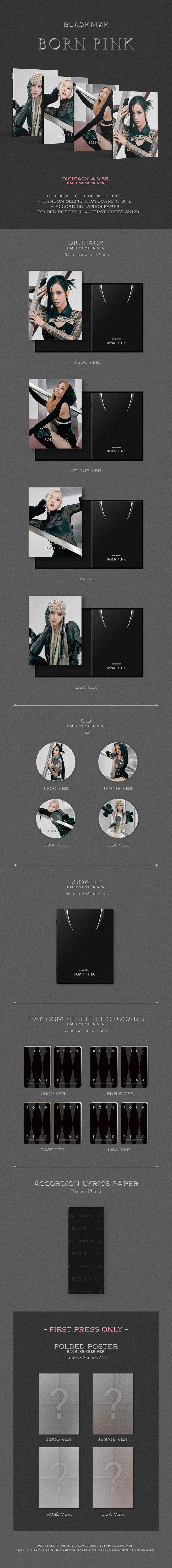 bp born pink digipack zawartość
