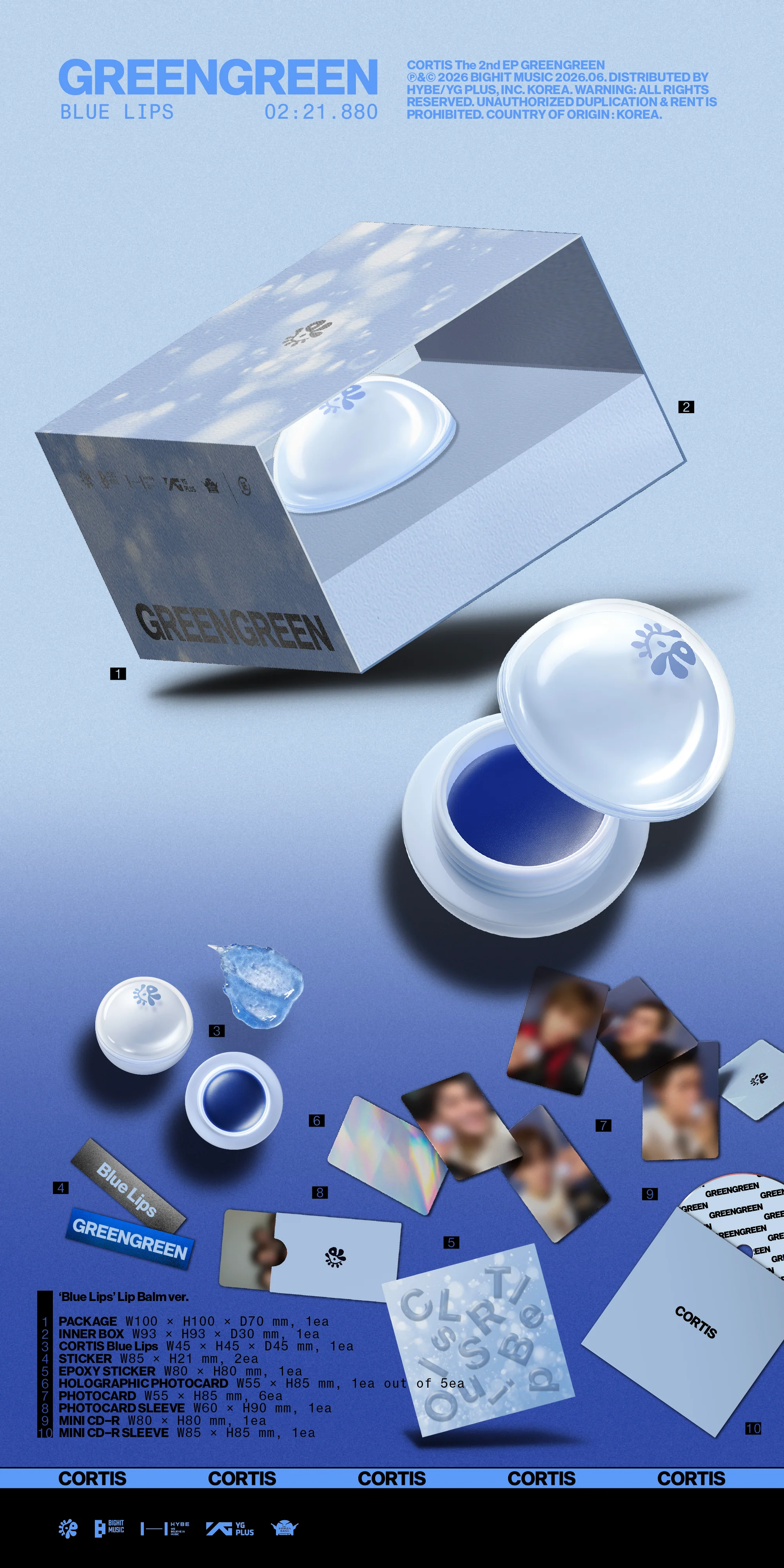 cortis blue lips lip balm zawartość