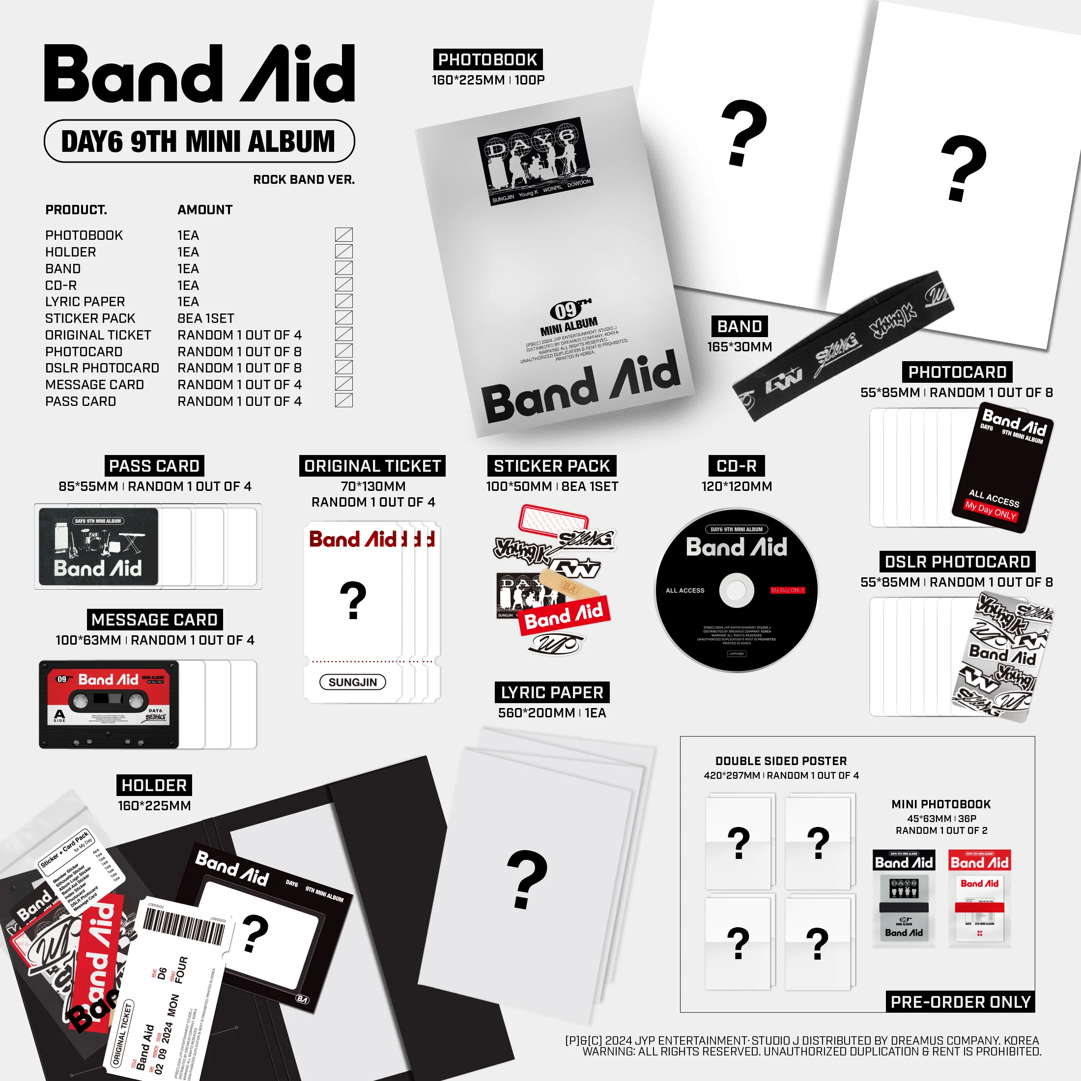 day6 band aid zawartość