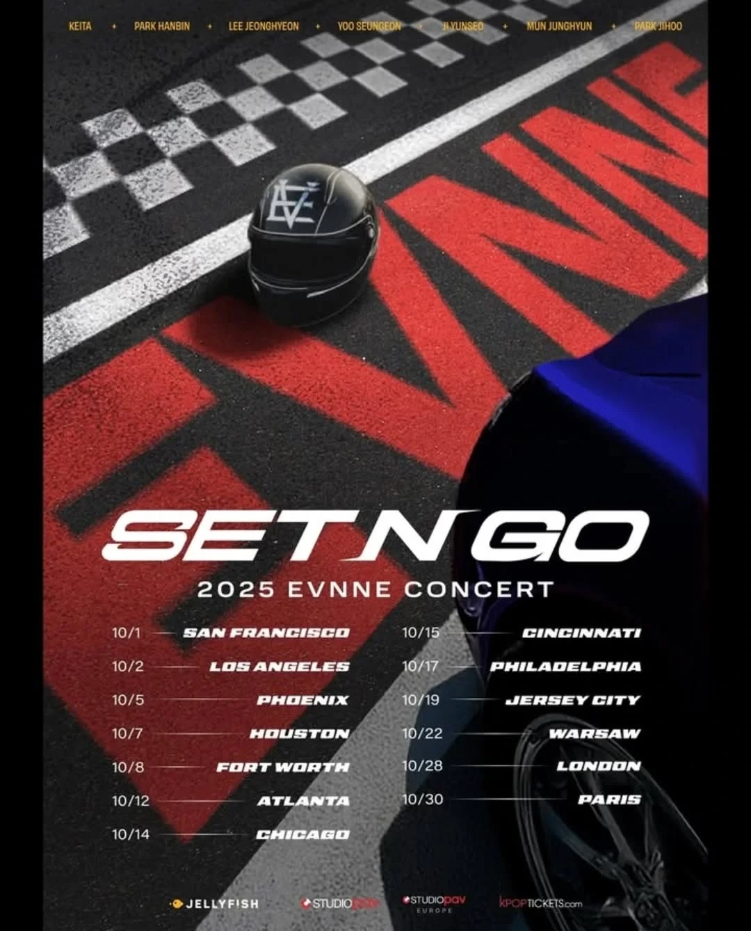 evnne set n go tour