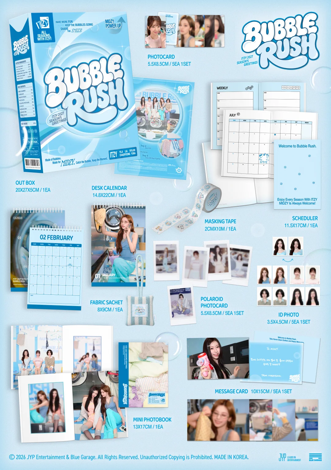itzy 2027 sg bubble rush zawartość