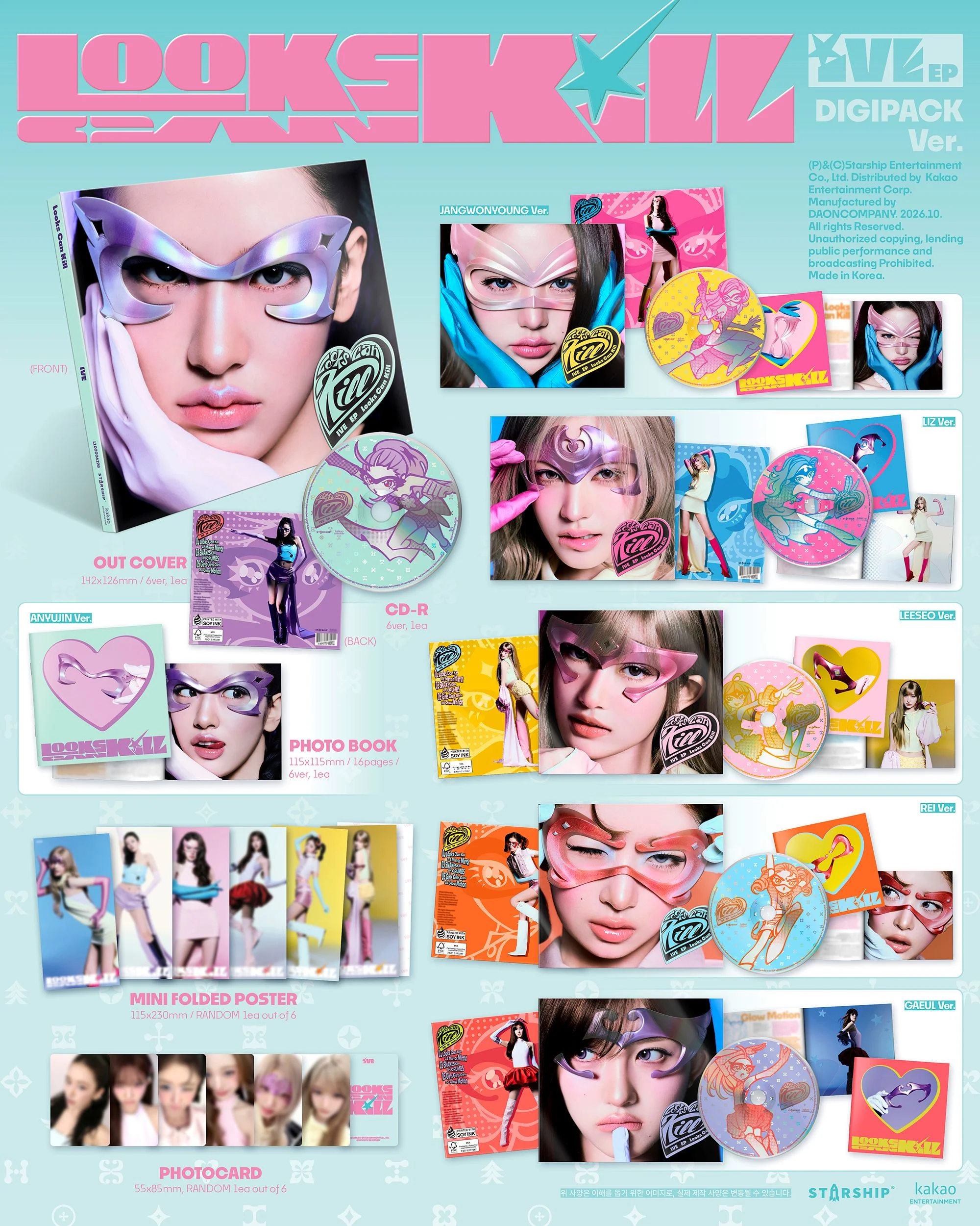 ive looks can kill digipack zawartość