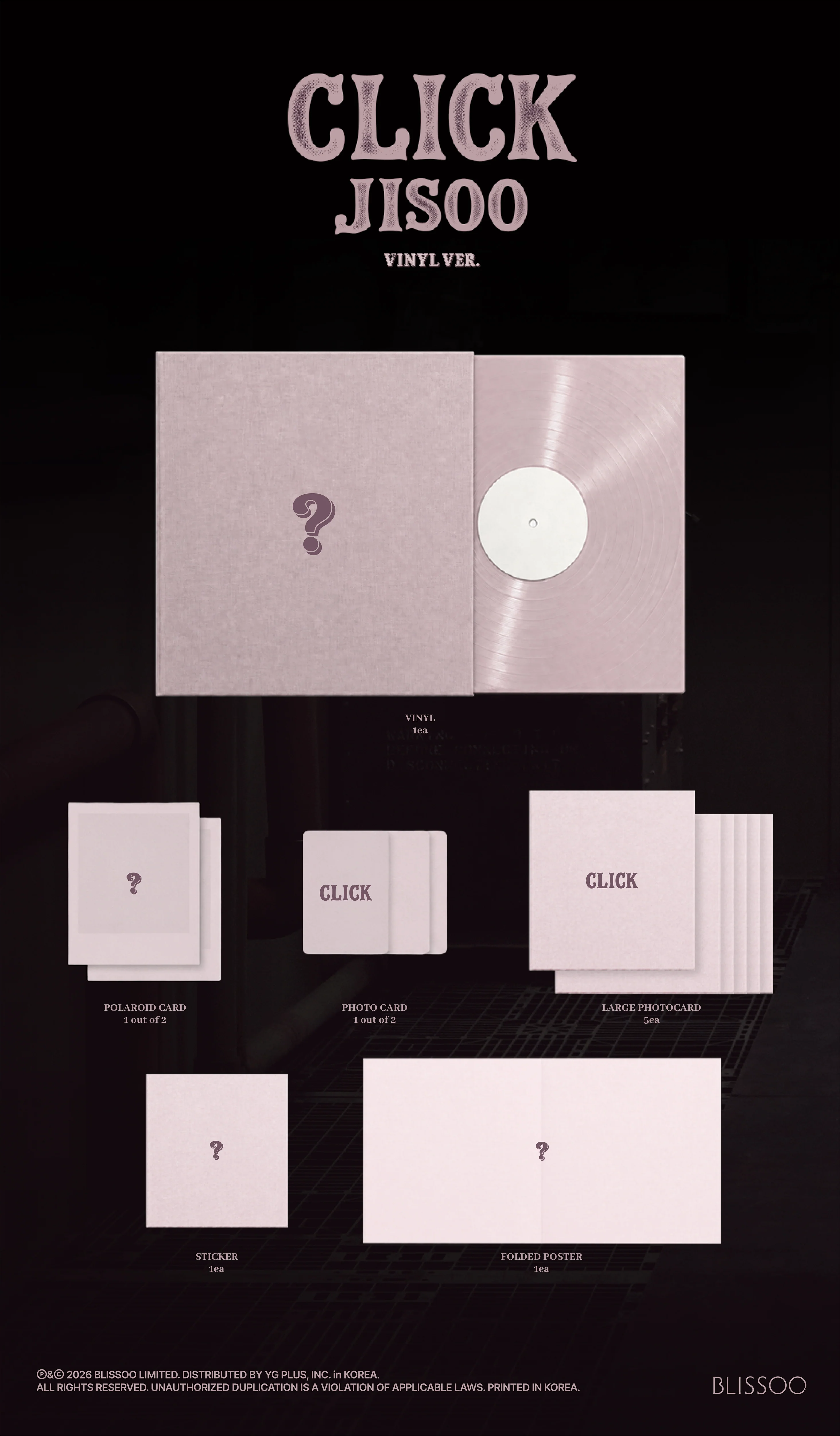 jisoo click vinyl prezawartość