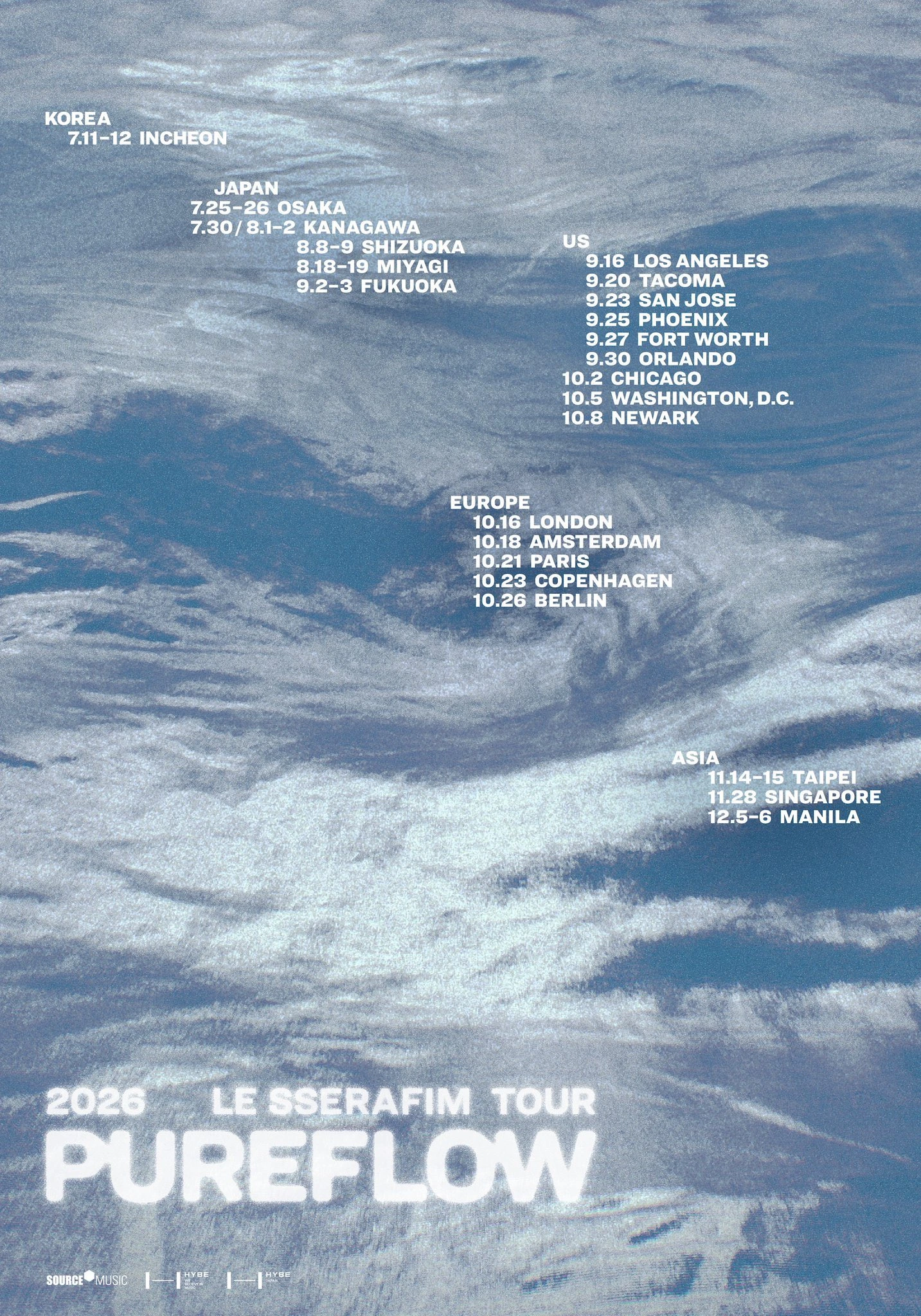 le sserafim pureflow tour