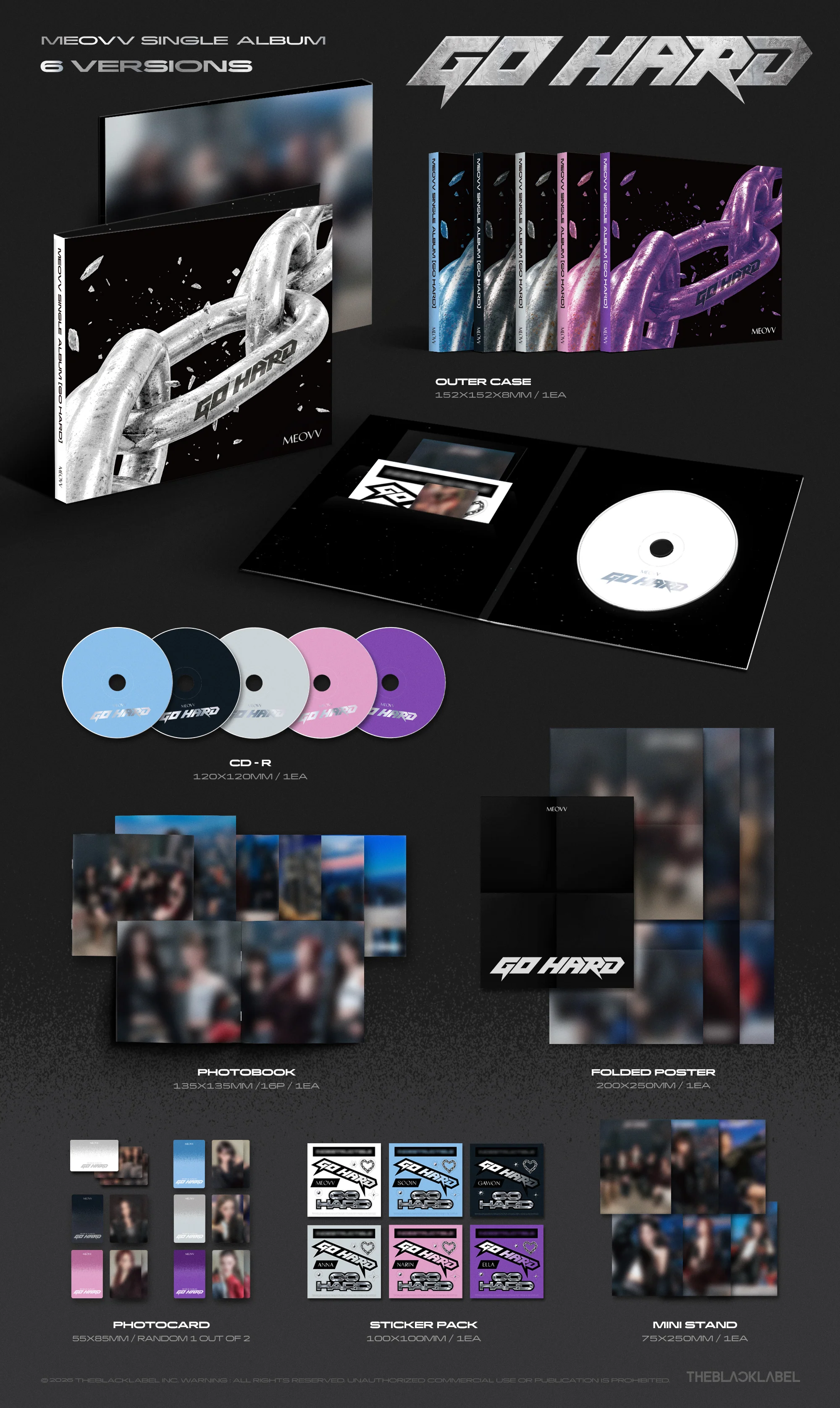 MEOVV GO HARD – zawartość albumu