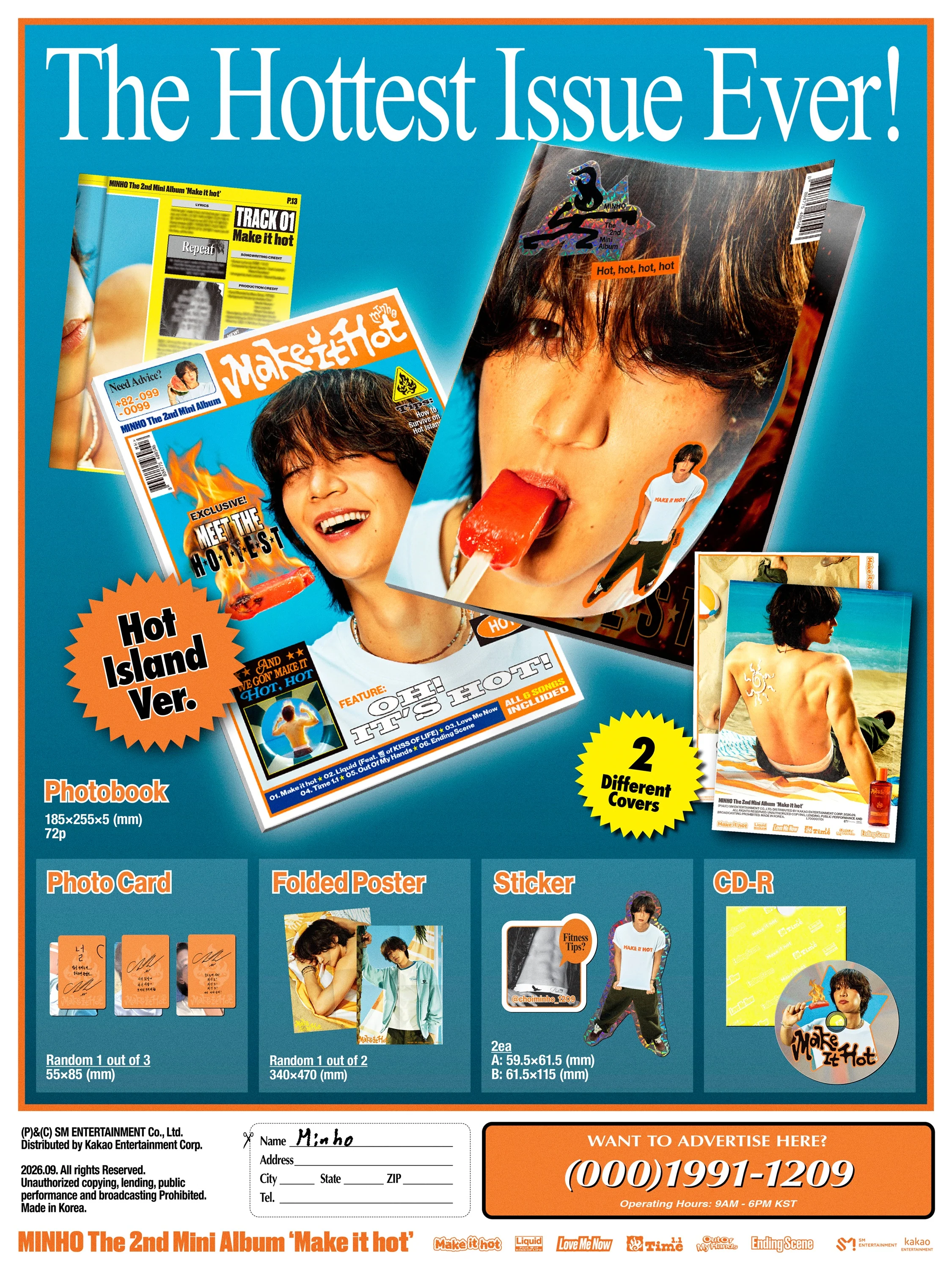 minho make it hot hot island zawartość
