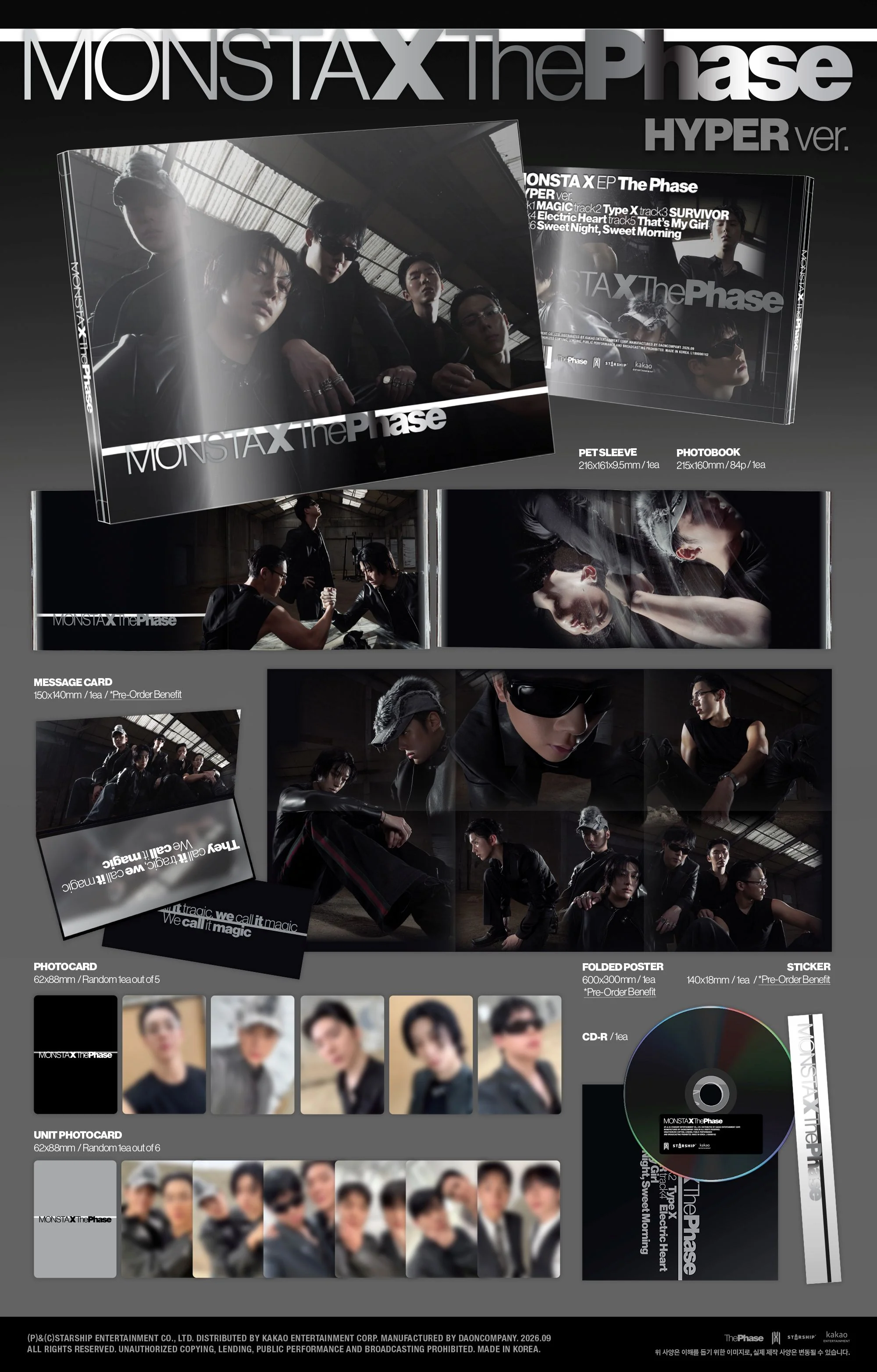 monsta x the phase hyper zawartość