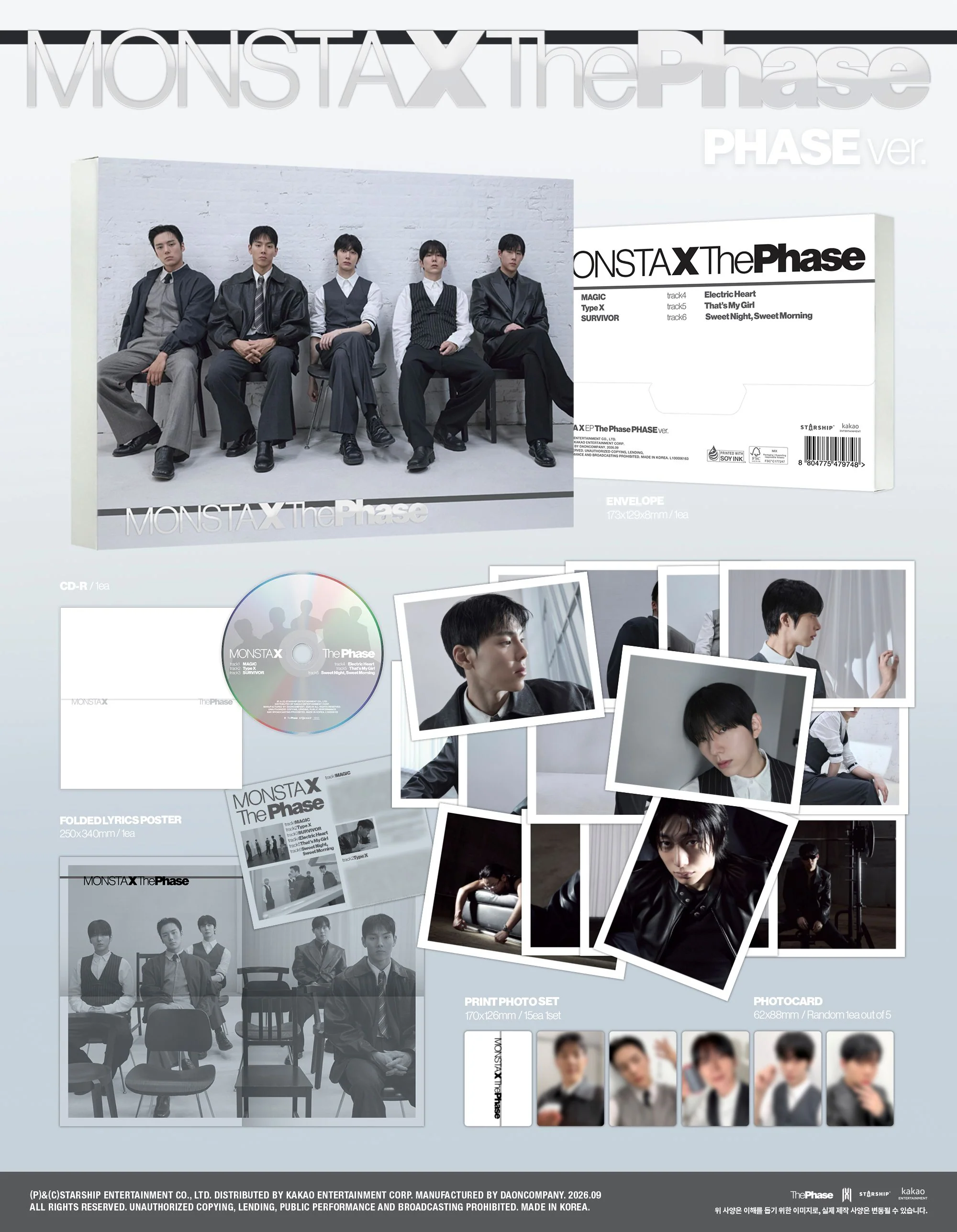 monsta x the phase phase zawartość