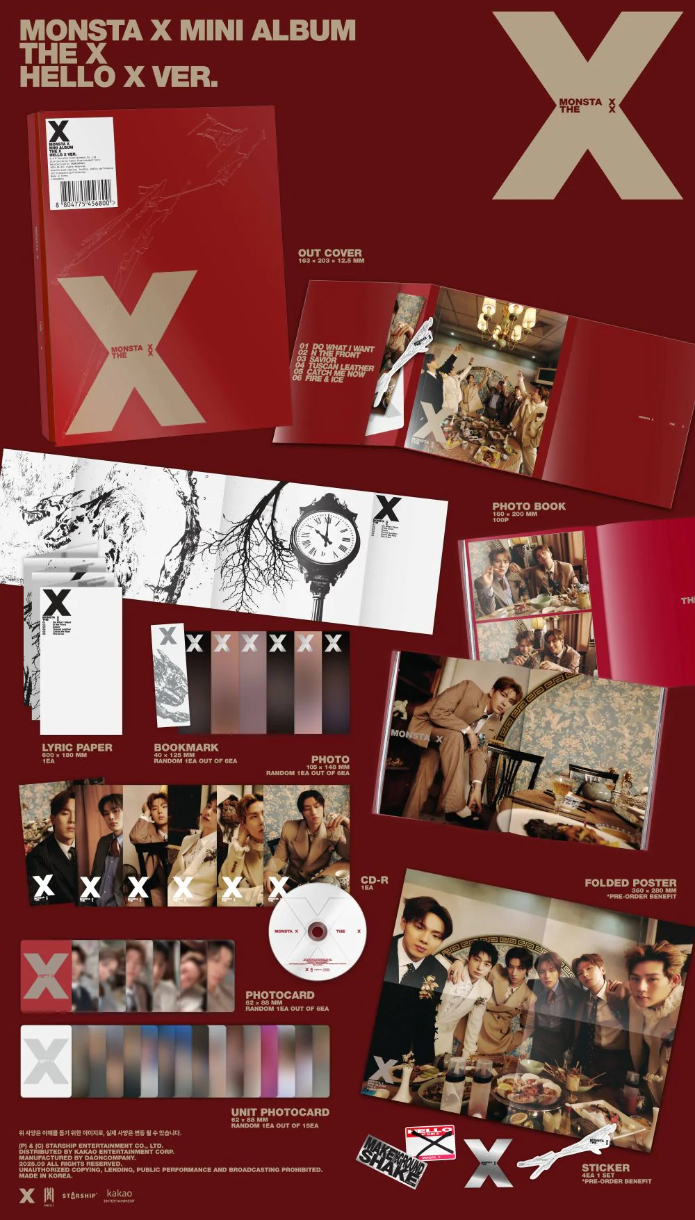 monsta x the x hello zawartość