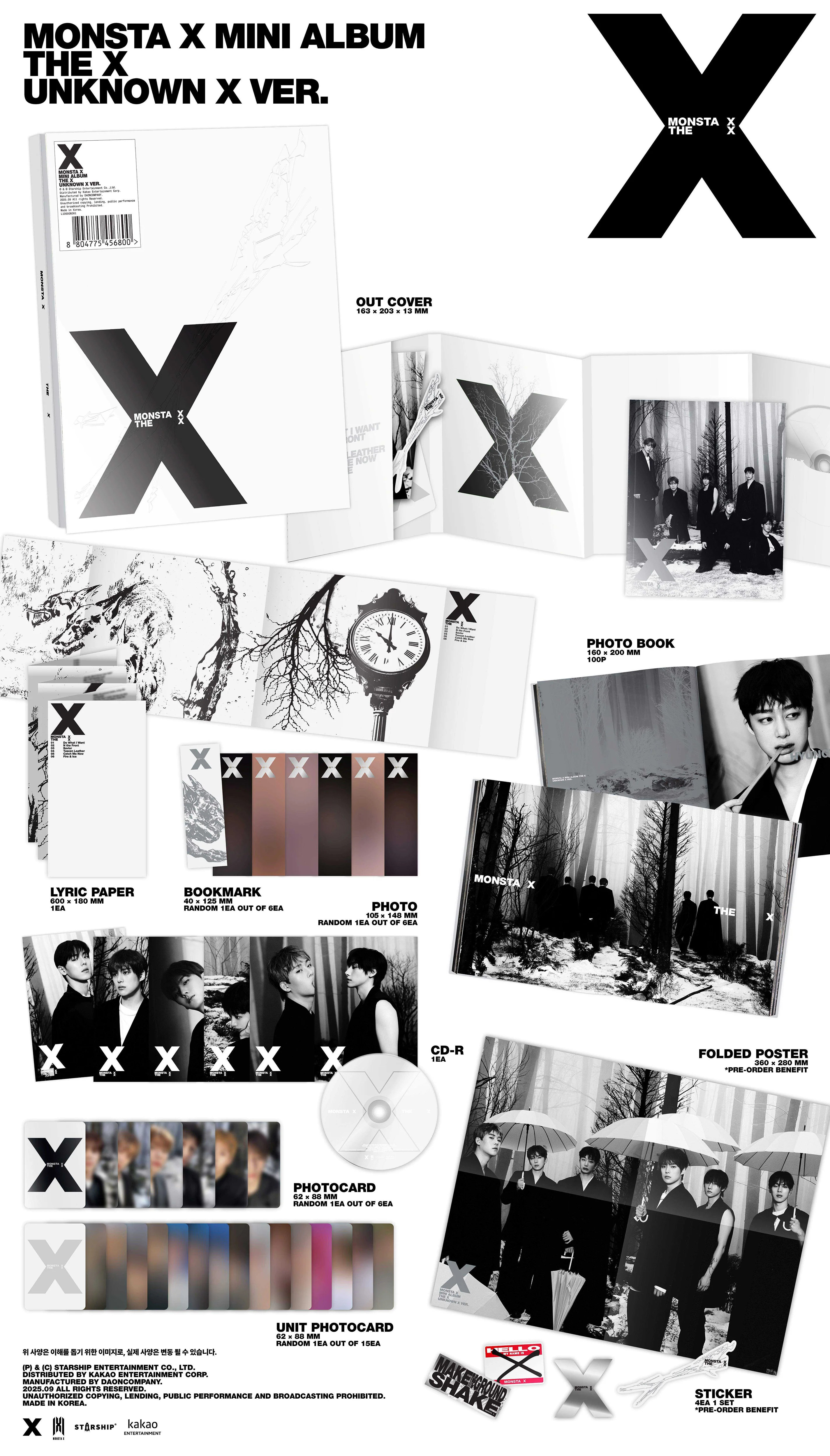 monsta x the x unknown zawartość