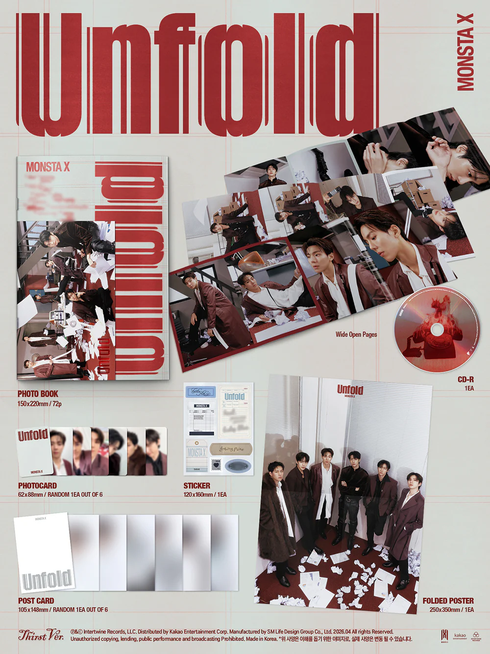 monsta x unfold thirst zawartość