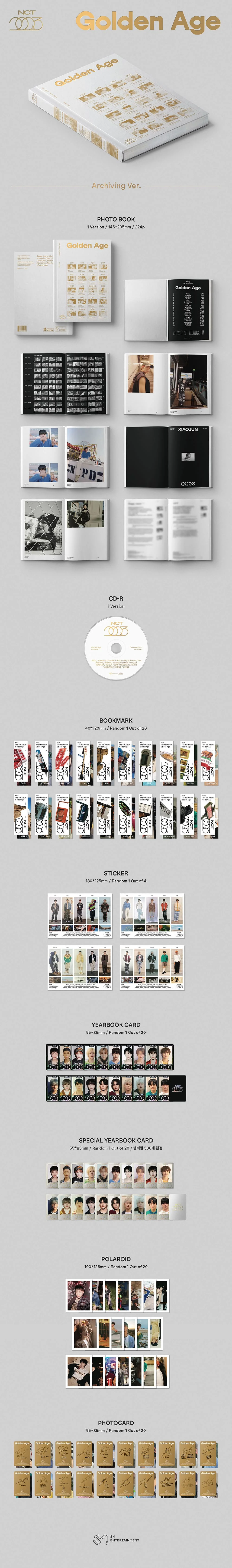 NCT GOLDEN AGE ARCHIVING zawartość