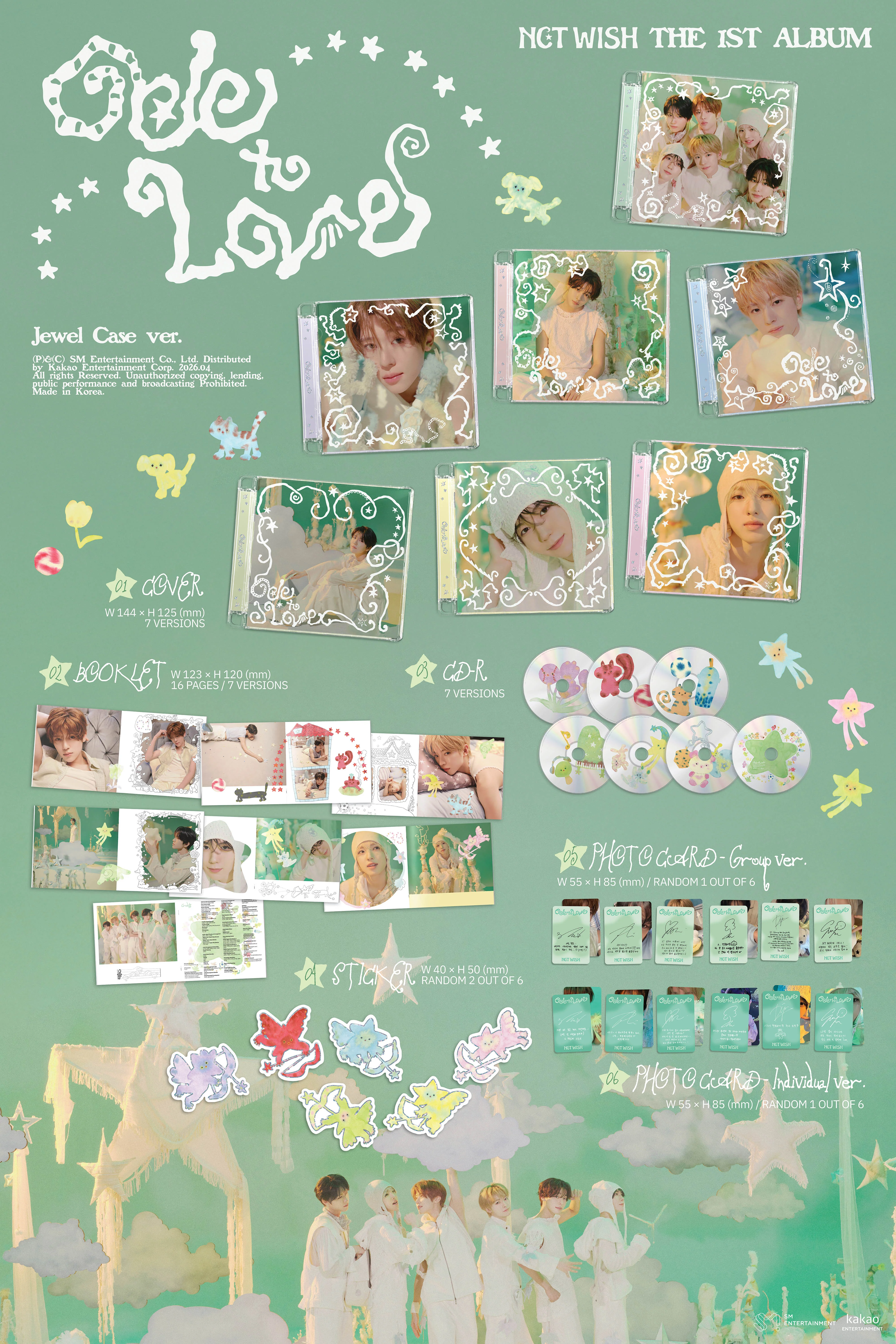 nct wish jewel case zawartość