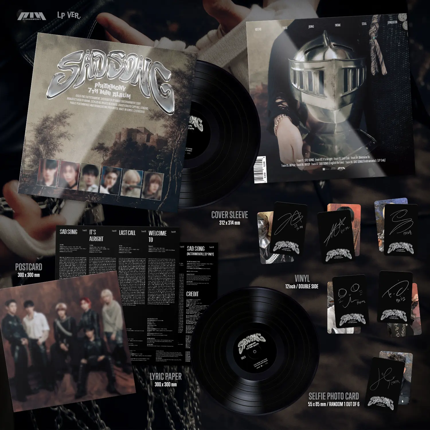 P1Harmony SAD SONG LP zawartość