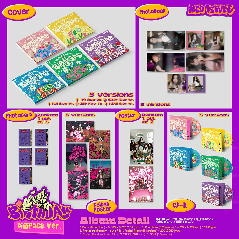 red velvet reve festival digipack zawartość