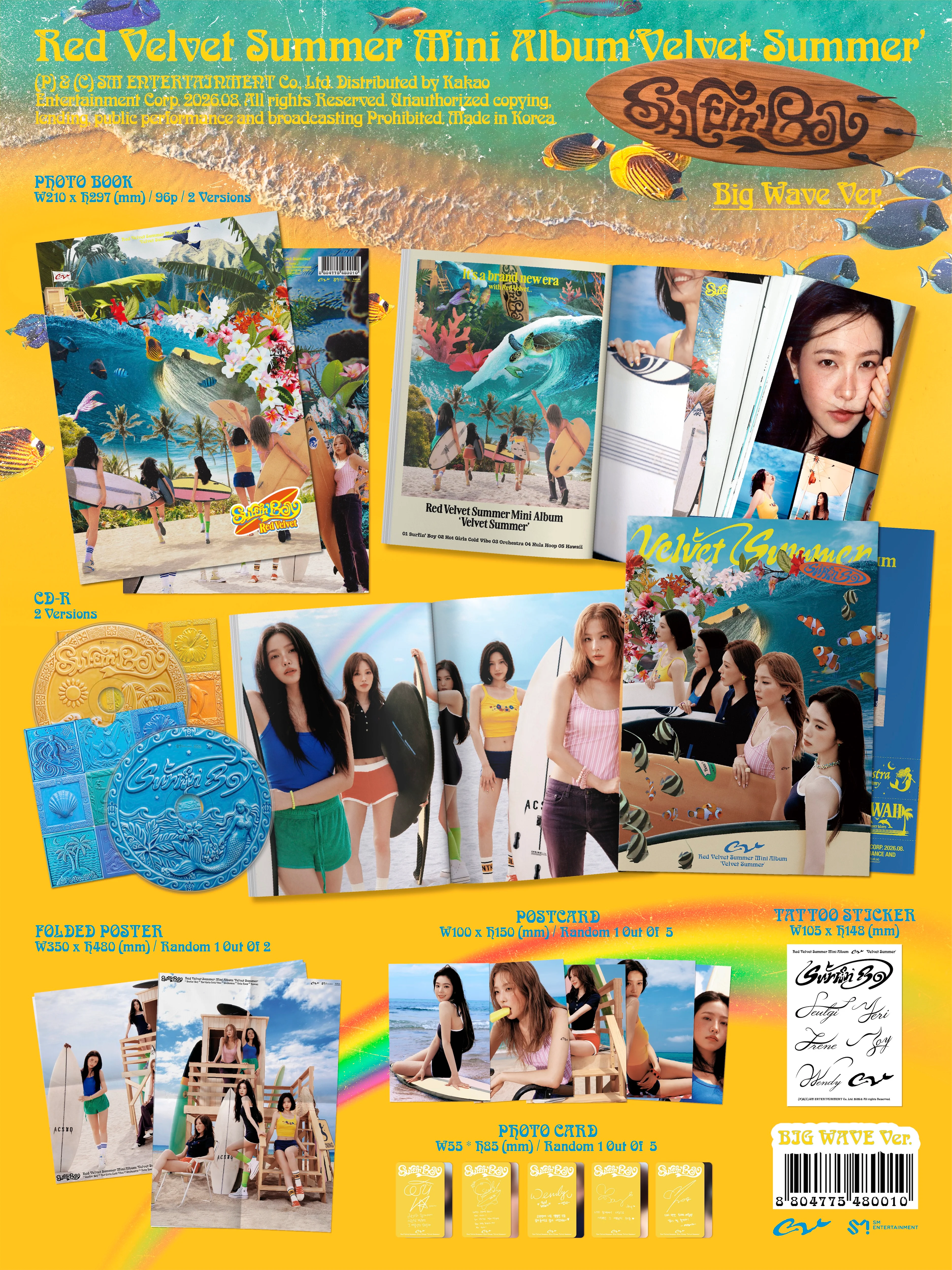 red velvet velvet summer big wave zawartość