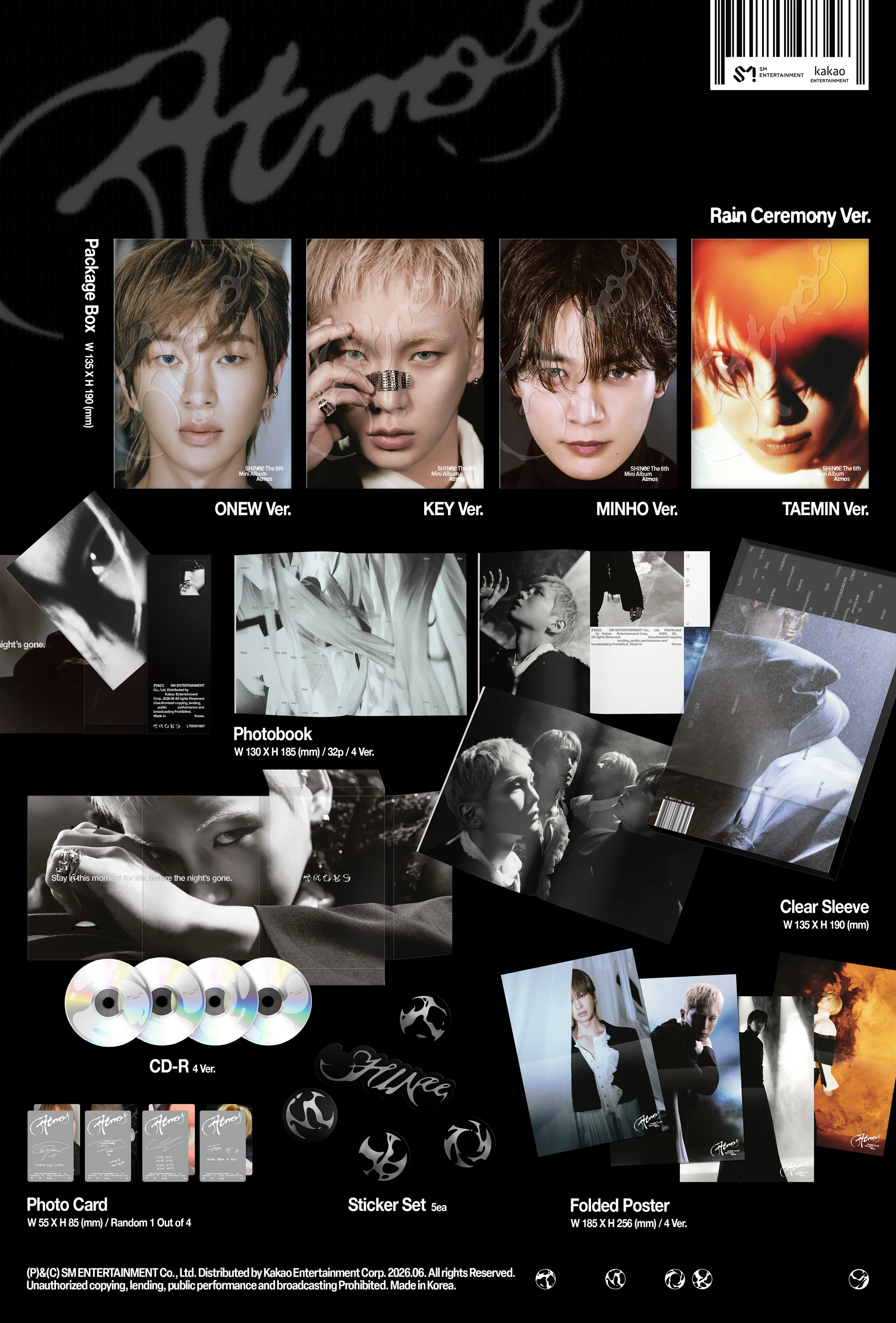 shinee atmos rain cermony zawartość