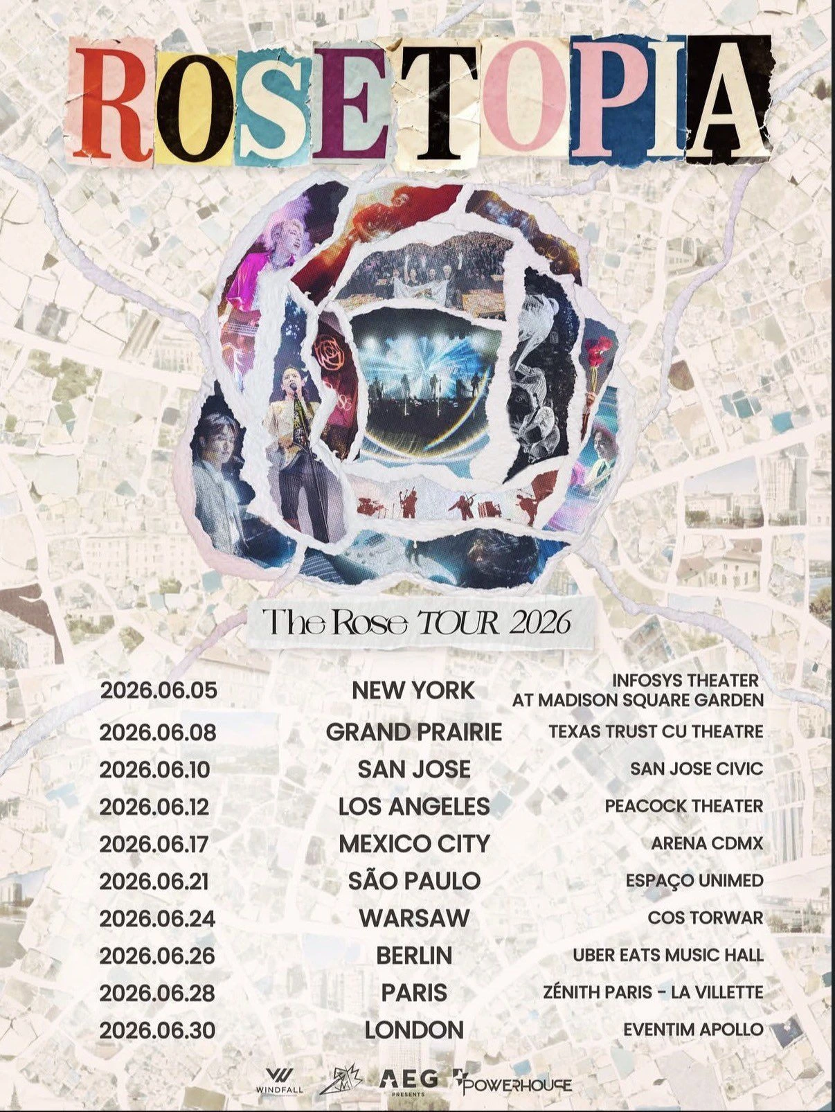 the rose rosetopia tour 2026