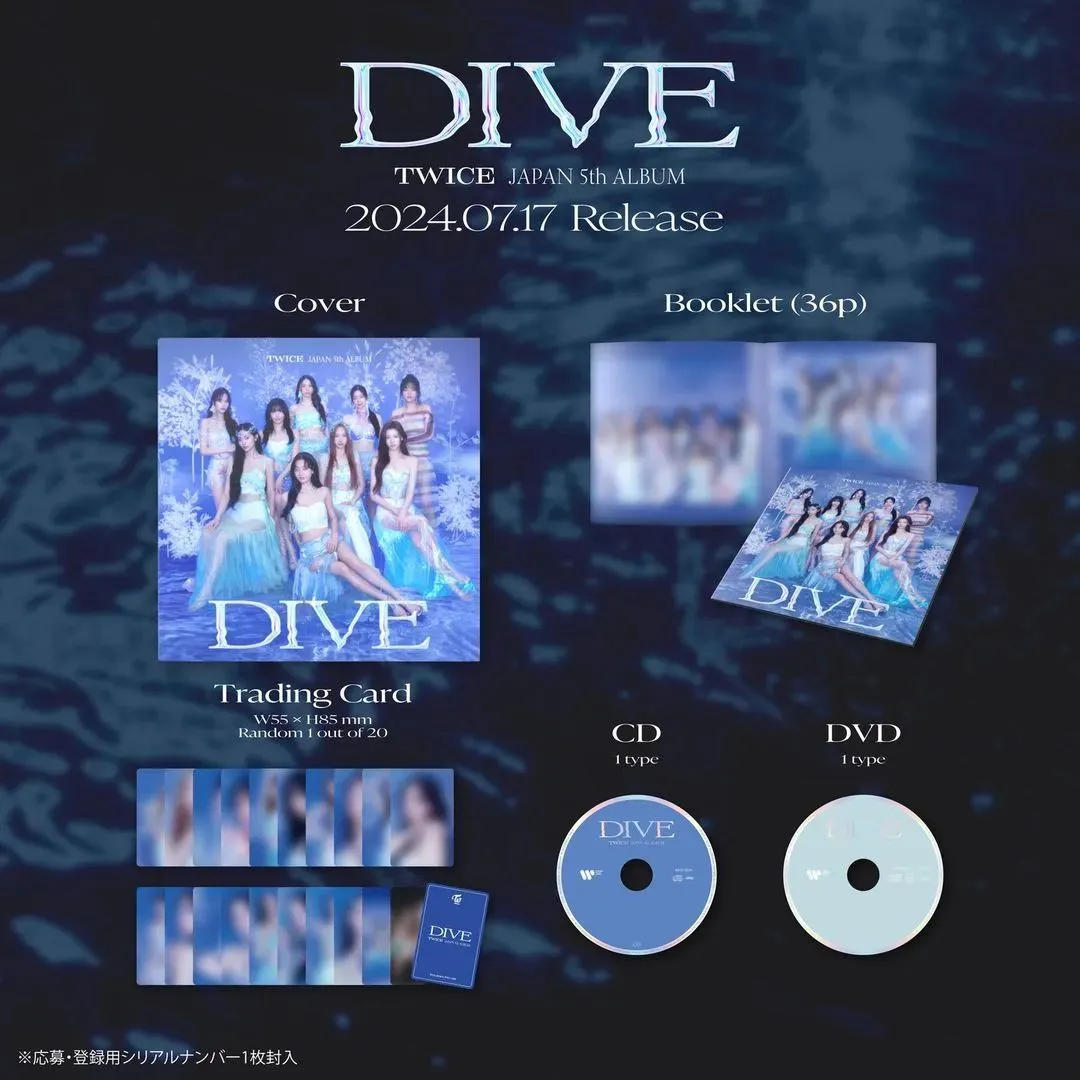 TWICE DIVE Limited Edition Type A zawartość
