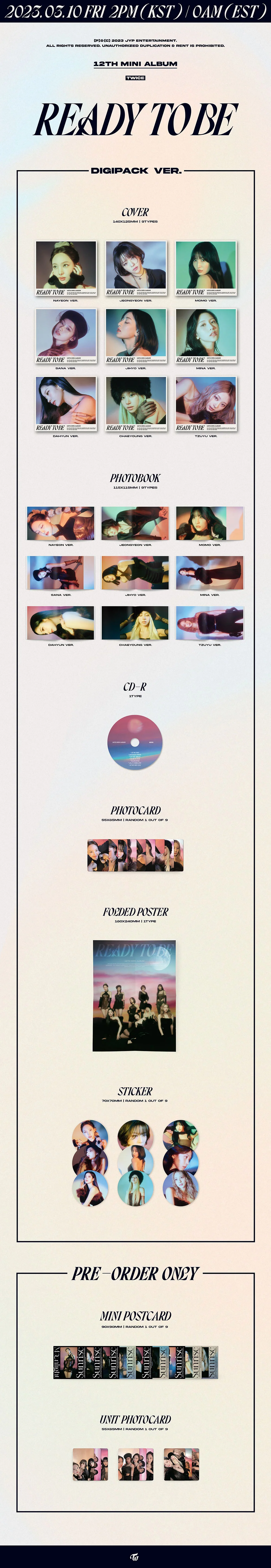 twice ready to be digipack zawartość