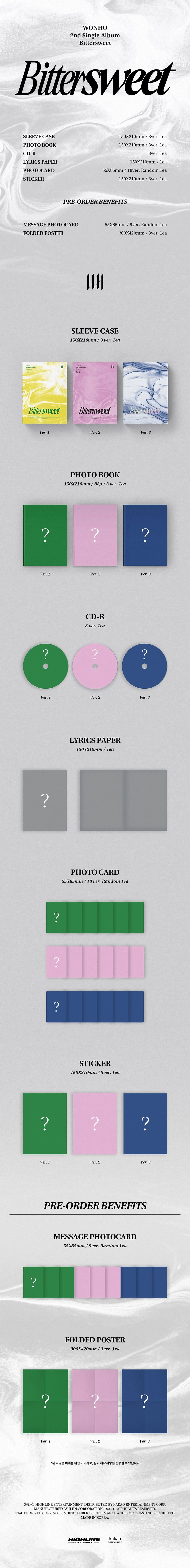 wonho bittersweet zawartość