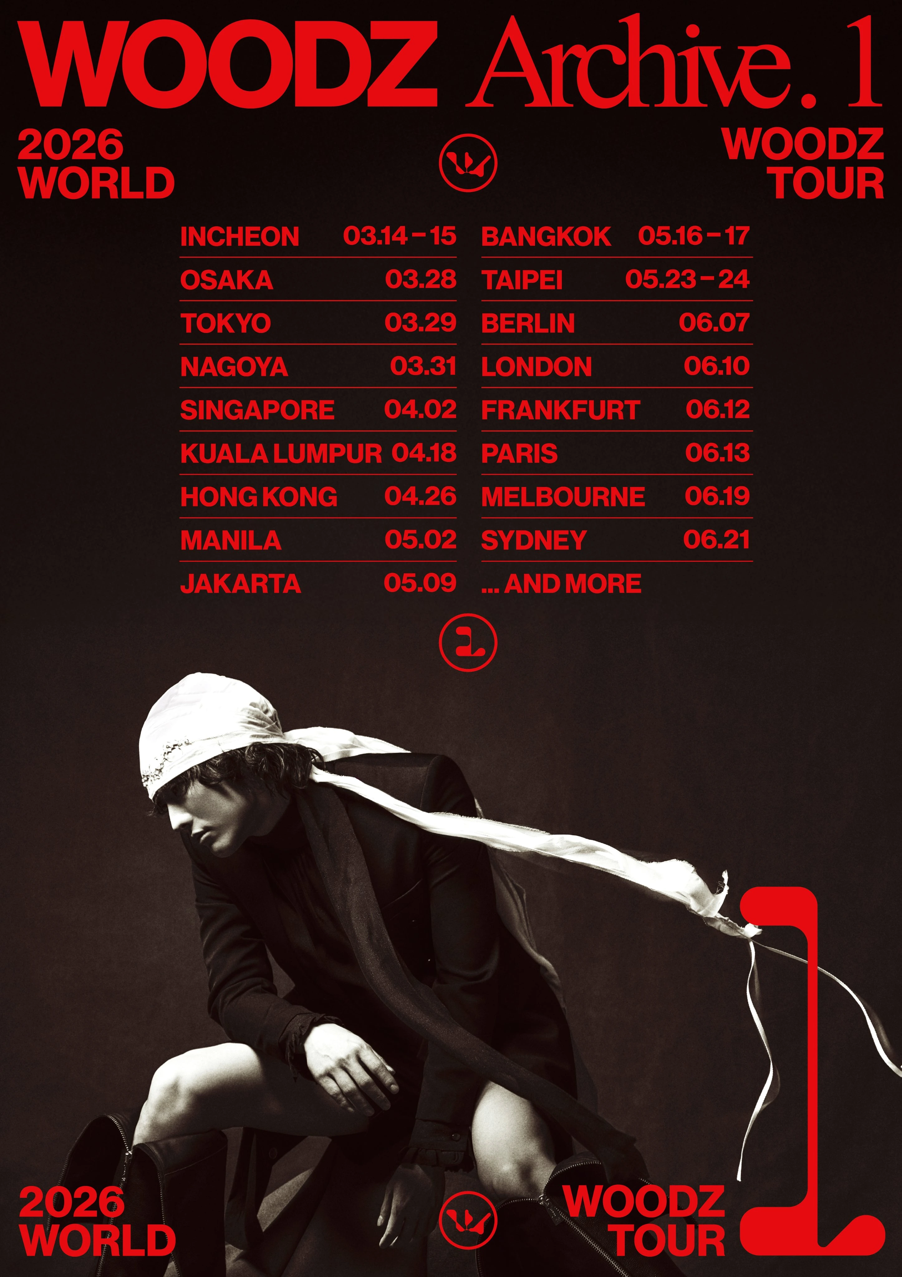 woodz world tour 2026