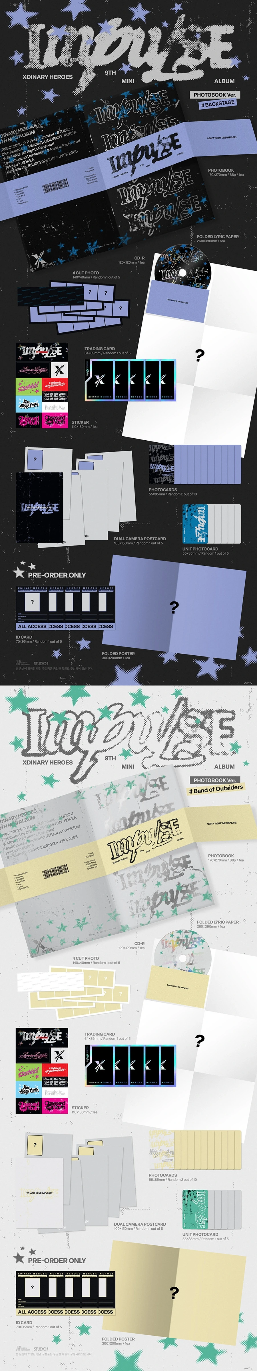 Xdinary Heroes IMPULSE – zawartość albumu