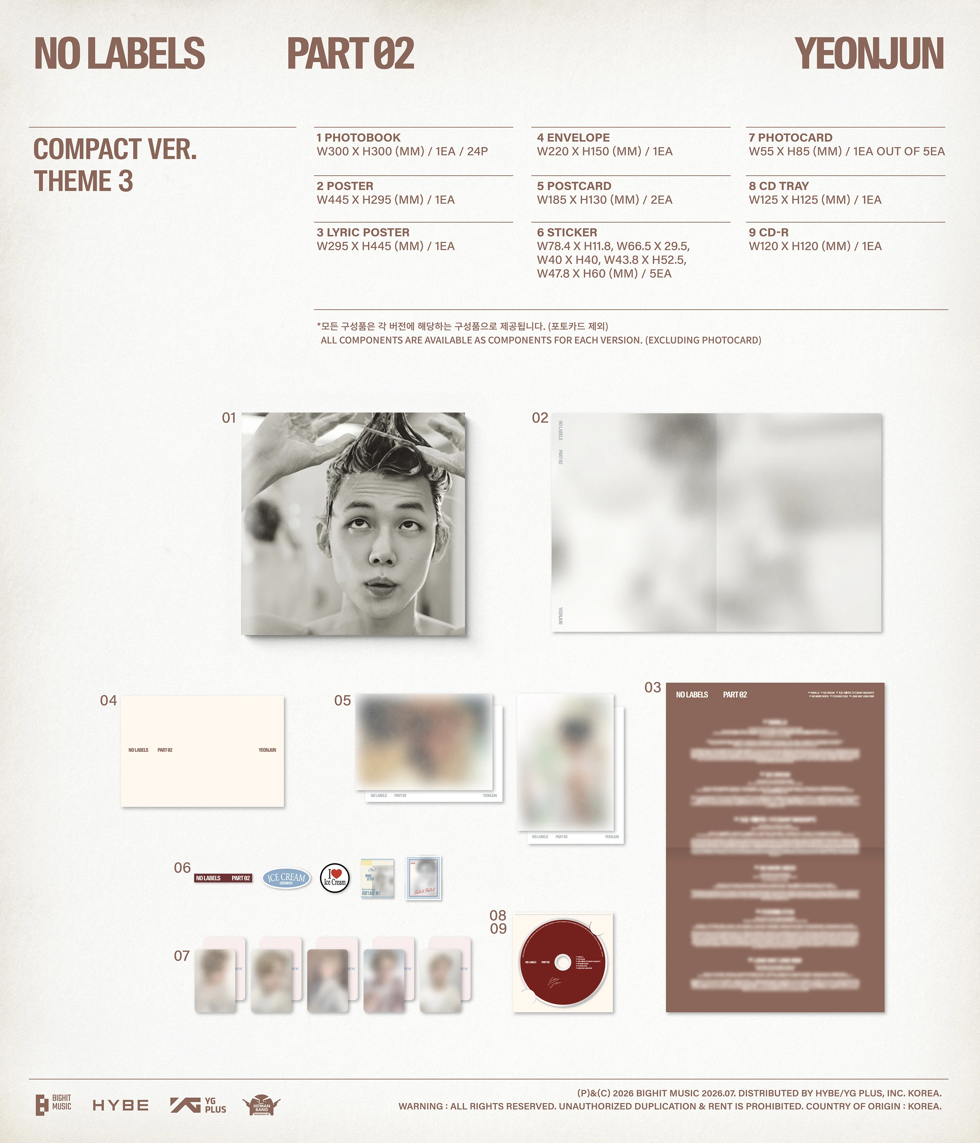 yeonjun no labels part 2 compact theme 3 zawartość