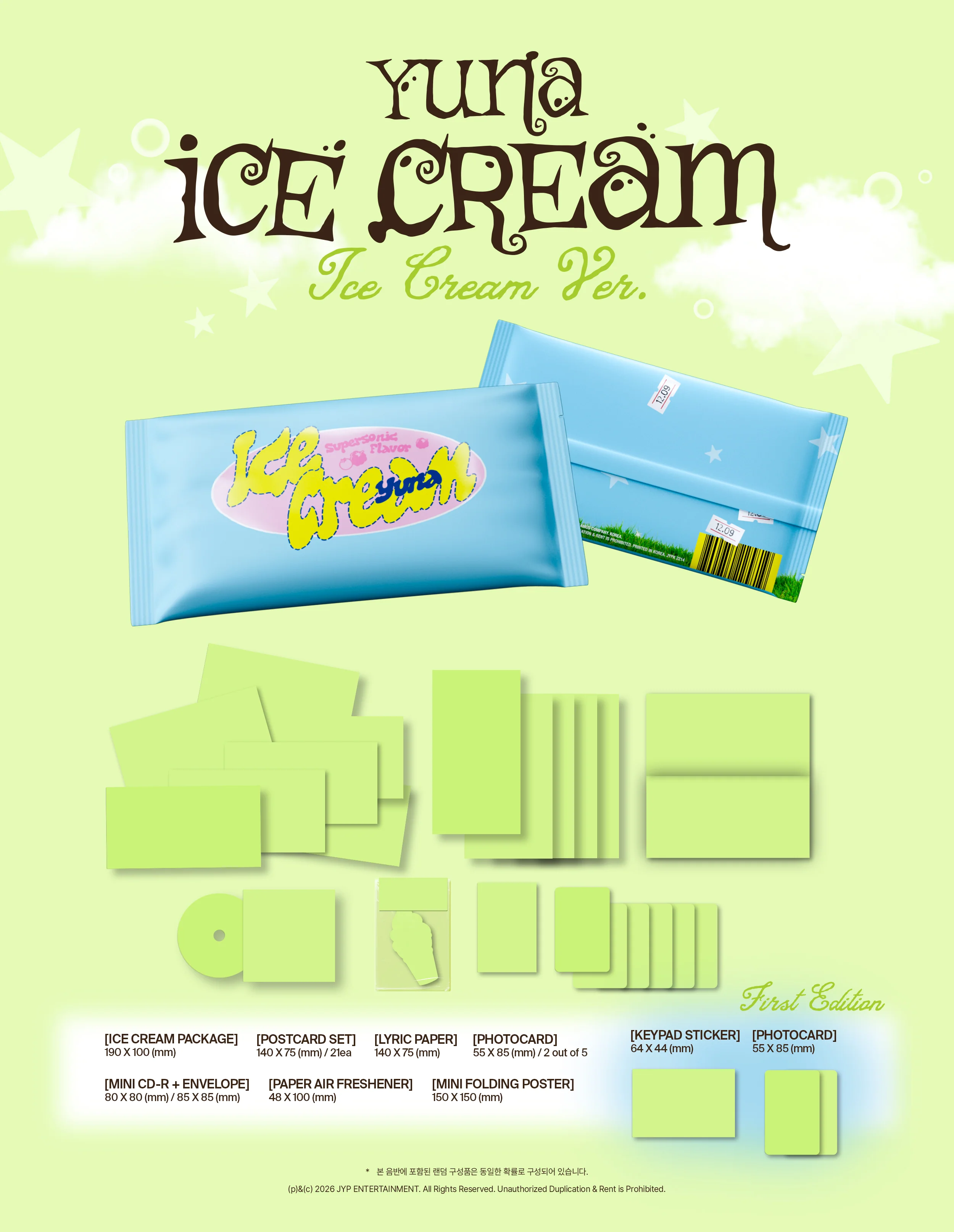 yuna ice cream ice cream prezawartość