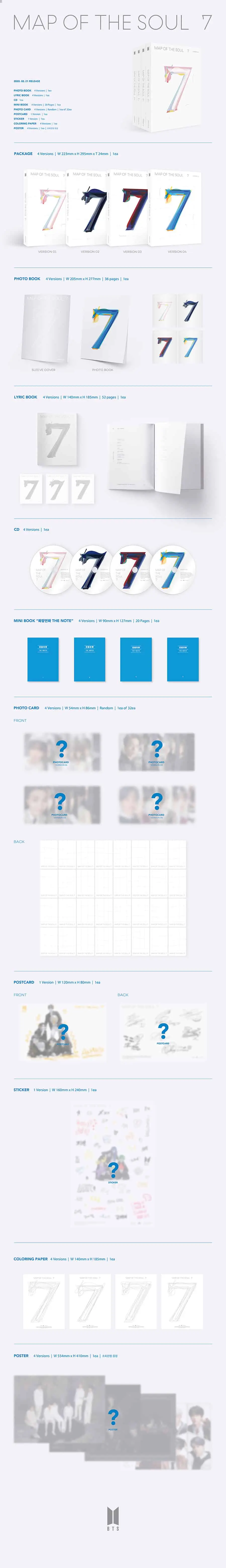 [BTS] 4th Full Album MAP OF THE SOUL: 7 :: Kup teraz na kpoply.pl i ...